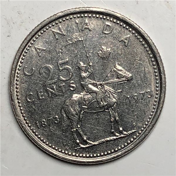 1973 Queen Elizabeth 25 Cents Large Bust