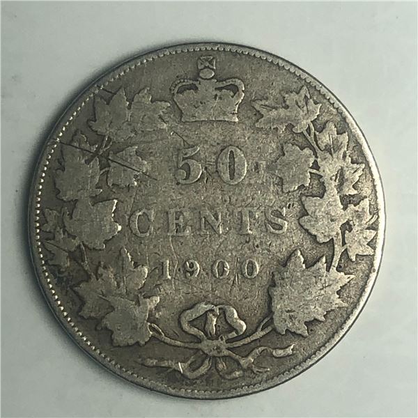 1900 Queen Victoria 50 Cents  G+