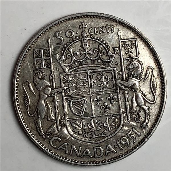 1951 King George VI 50 Cents