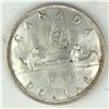 Image 1 : 1962 Queen Elizabeth II Canadian Silver Dollar UNC