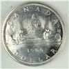 Image 1 : 1966 Queen Elizabeth II Canadian Silver Dollar UNC