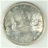 Image 1 : 1966 Queen Elizabeth II Canadian Silver Dollar UNC