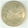 Image 1 : 1966 Queen Elizabeth II Canadian Silver Dollar UNC