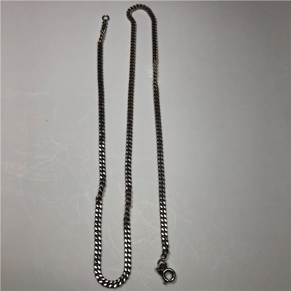 Sterling Silver Cuban Chain 17 1/2  9.4g Heavy Chain