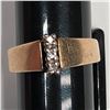 Image 2 : 10k Gold Baby Ring with 3 Diamonds 2g