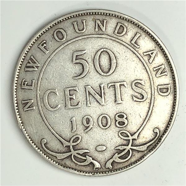 Newfoundland .50 cents 1908