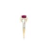 Image 4 : 14KT Yellow Gold 2.05ct Ruby and Diamond Ring