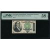 Image 1 : 50 Cent Fourth Issue Fractional PMG 58EPQ