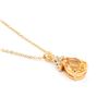 Image 2 : Plated 18KT Yellow Gold 3.75ct Citrine and Diamond Pendant with Chain