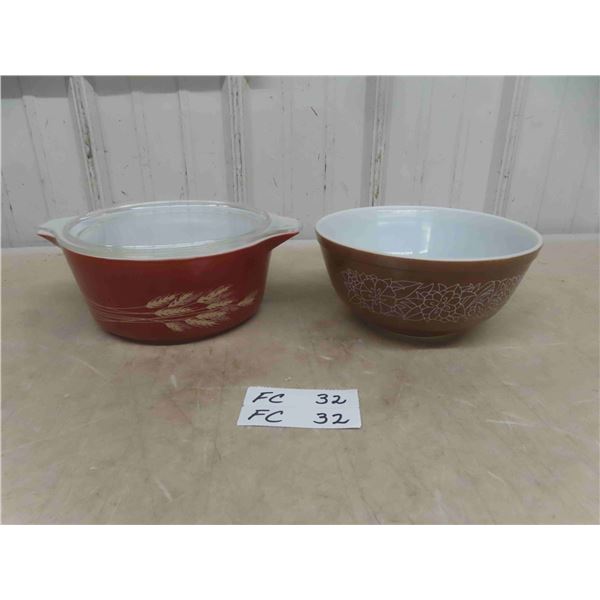 Pyrex Mixing Bowl , Pyrex Casserole Dish with Lid 