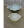 Image 2 : 2 Pyrex Mixing Bowls , 1 1/2 Quart Dish with Lid