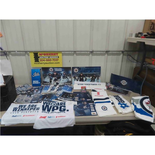 Winnipeg Jets Lot : Programs , Banners , Magnets, Scarfs , Towels , Plus