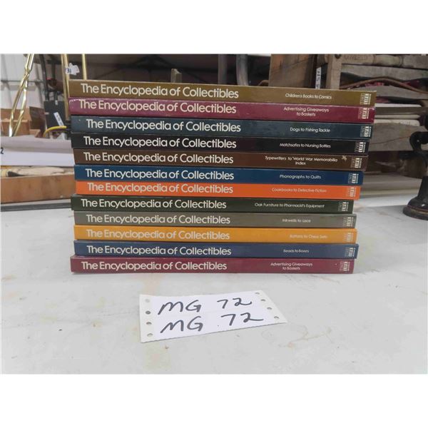 12 'The Encyclopedia of Collectibles' Hard Cover Books