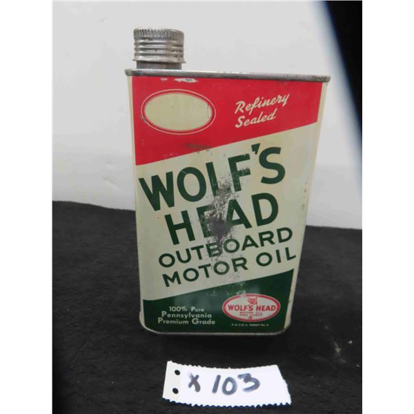 Wolfs Head Outboard Quartz Oil Can