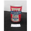 Image 1 : All American Motor Oil Quartz Tin + Cardboard Can with Product