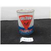 Image 1 : Oilzum 2 Cycle Motor Oil Tin + Cardboard Can with Product