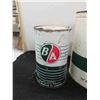 Image 4 : (3) BA Cans - (1) One Gallon Antifreeze (2) Quartz Oil 