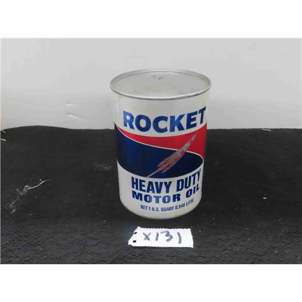 Rocket Heavy Duty Motor Oil Quartz Tin + Cardboard Can