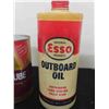 Image 2 : (3) Esso Cans - (1) Plastic Outboard Oil & (2) Engine Oil Quartz Tins