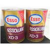 Image 3 : (3) Esso Cans - (1) Plastic Outboard Oil & (2) Engine Oil Quartz Tins