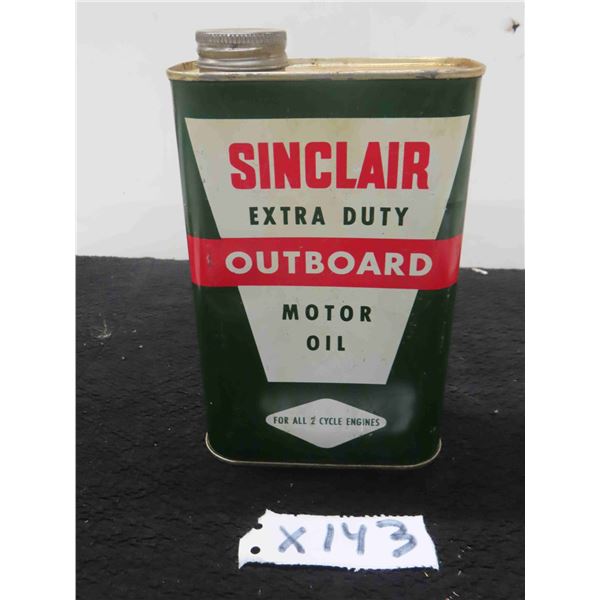 Sinclair Outboard Motor Oil Quartz Can