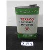 Image 1 : Texaco Outboard Motor Oil Quartz Can 