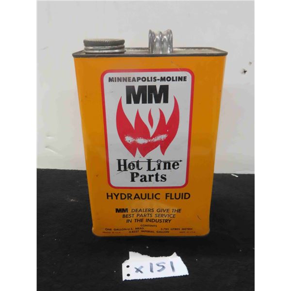 Minneapolis-Moline MM Hydraulic One Gallon Oil Can 