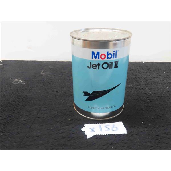 Mobil Jet Oil ll Quartz Can with Product