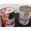 Image 3 : (4) Shell Quartz Oil Cans - (2) Super Plus Multigrade (1) Rotella S (1) Aeroshell