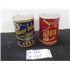 Image 1 : (2) Reproduction Oil Cans - Power Lube & Strata 