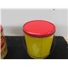 Image 7 : (2) Peanut Butter 5LBS Tins with Lids and Handle - Swifts & Shedds