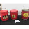 Image 1 : (3) Peanut Butter 5LBS Tins - Monarch , Holsum , Montclair 