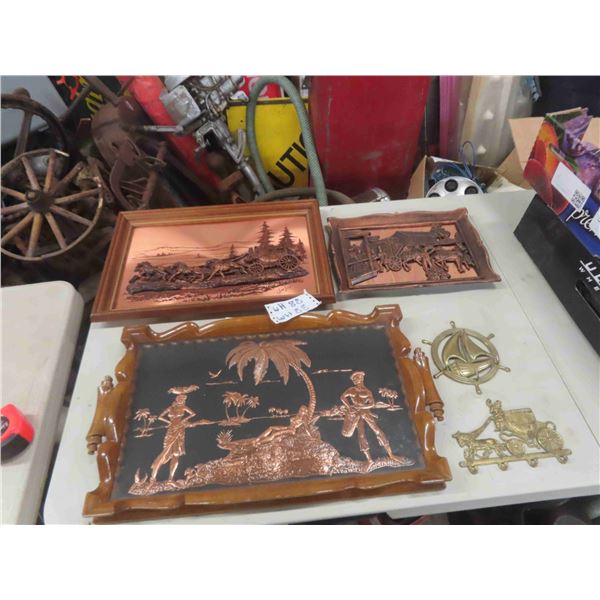 Wood / Copper / Brass Trays and Displays