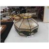 Image 1 : Vintage Stained Glass Slag Lamp