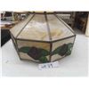 Image 2 : Vintage Stained Glass Slag Lamp