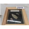 Image 1 : 3 Aboriginal Stone Arrowheads Framed in Display