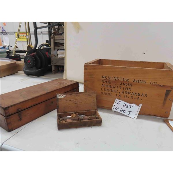 Remington 38 Special Wood Ammo Crate , Wood Transit Case ,