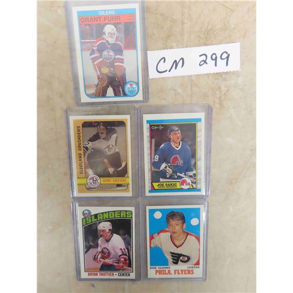 5 Assorted Hockey Cards