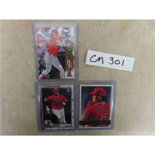 3 Shohei Ohtani Cards