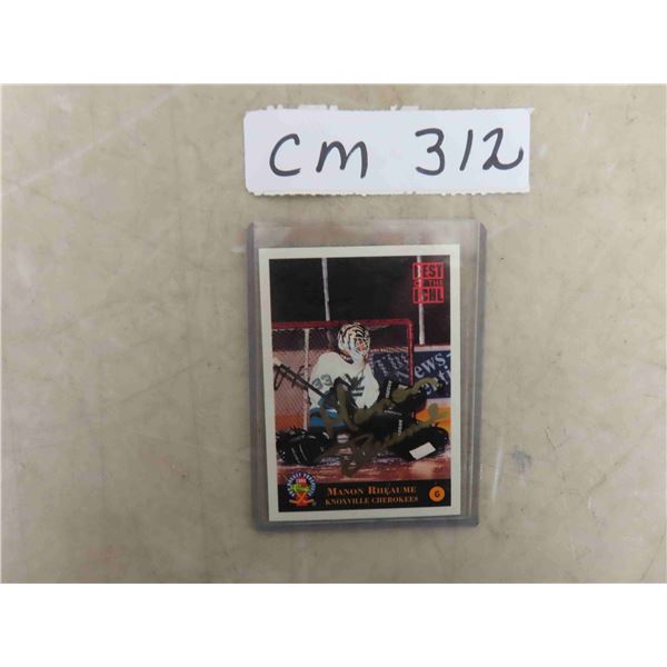 Manon Rheaume Signed Card