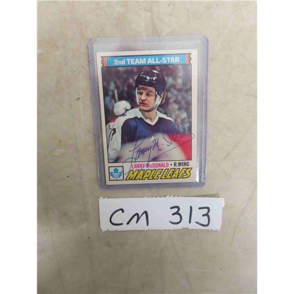 Lanny McDonald Signed Card