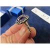 Image 7 : New Natural Amethyst & White Topez on Silver Band 4.10 Total Carats