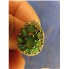 Image 8 : New Natural Green Emerald & White Topaz Silver Cluster 3 Carat -