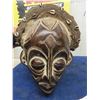 Image 4 : Vintage Handcarved Tribal Mask with Shell Decoration on Head Covering