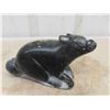 Image 7 : Vintage Inuit Soapstone Carving of Artic Fox 6'' x 4'' - Has Carving 