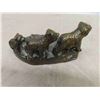 Image 3 : Vintage Brass Sculpture of Hunting Dog on Marble Base 11'' x 5'' , Spelter 