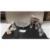 Image 1 : Footed Crystal Bowl + 4 Crystal Glasses - 2 Precious Moments