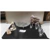 Image 1 : Footed Crystal Bowl + 4 Crystal Glasses - 2 Precious Moments