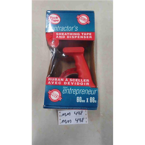 Brand New Contractor Sheeting Tape & Dispenser