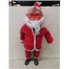 Image 2 : 1950s Hard Rubber Santa Claus with Cloth Suit + Hat 20" Tall Excellent Condition 